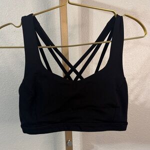 Lululemon- Women's Black Strappy Sports Bra- Size 8